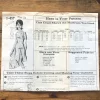mail order #1-457; circa 1964; women 12; bust 32"; playsuit; paper sewing pattern - instruction