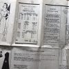 mail order #581; circa 1937; miss 16; bust 34"; bias frock paper sewing pattern - instruction