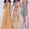 mc call's 2184; ©1969; miss 12; bust 34": mod evening set; paper sewing pattern - front detail