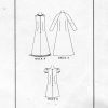 mc call's 2184; ©1969; miss 12; bust 34": mod evening set; paper sewing pattern - back view detail