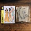 mc call's 2184; ©1969; miss 12; bust 34": mod evening set; paper sewing pattern - pieces