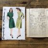 simplicity #4840; ©1943; bust 32; miss 14; fringe dress; paper sewing pattern - instruction quality