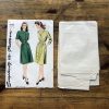 simplicity #4840; ©1943; bust 32; miss 14; fringe dress; paper sewing pattern - pieces