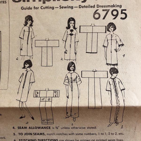 s6795_towelsress_pattern_illus s6795 towel dress pattern illustrations ©1966