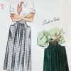 simplicity 2305; ©1948; waist 24": dirndl skirt; paper sewing pattern - close up of style