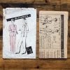 b2809instruction butterick 2809; ©1943; miss 14; B32"; oriental pj; paper sewing pattern - instruction