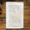 b2809 envelope back butterick 2809; ©1943; miss 14; B32"; oriental pj; paper sewing pattern - envelope back