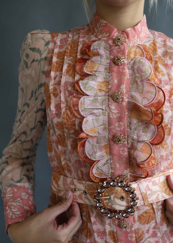 SCALLOP EDGE | BOGENRAND: detail of Kaleidoscope Dress by Zimmerman