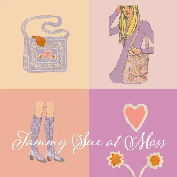 s9553_market complete 1971 boho bags & spats | vintage paper sewing pattern original with guides | simplicity #9553
