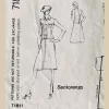 factory fold 1971 v designer suit "San Lorenzo of Italy" original 70s mod tailored paper sewing pattern Spadea #71811 bust 33”/ 84cm - detail