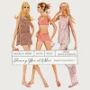 McCall’s #2350;©1970; Bust 32.5"; Barbie Beach Pattern; Bikini, Bell bottoms & Poncho Paper Sewing Pattern - detail