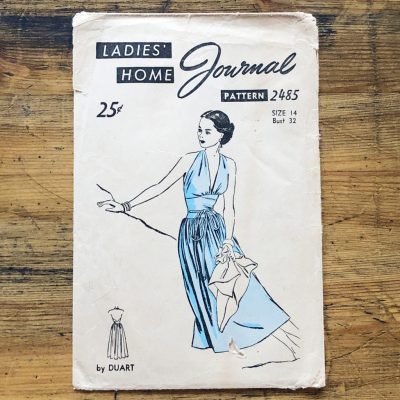 1948 designer dress pattern | lhj #2485 - cover