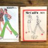 factory fold 1972 knitwear incl. swimsuit, top & bell-bottoms original 70s sports paper sewing pattern McCall’s #3173 B34”/ 86cm - instruction