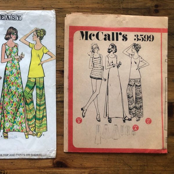 m3559instruction complete 1973 leisurewear wardrobe essentials original 70s paper sewing pattern mc call’s #3599 bust 32.5" - instruction