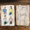 s1906_pieces simplicity 1906; 漏1946; miss 16; bust 34"; button-back blouse pattern - pieces