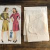s4873pieces complete 1943 shirtwaist dress w pockets original 40s secretary paper sewing pattern simplicity #4873 b32"/81cm - pieces