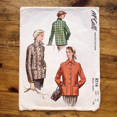 mccall #8216 Car Coat Pattern