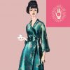 1964 House Beach Coat Wrap Robe Original 60s Boudoir Vogue #5637 Paper Sewing Pattern Bust 38-40 · detail