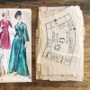 1964 House Beach Coat Wrap Robe Original 60s Boudoir Vogue #5637 Paper Sewing Pattern Bust 38-40 · pieces