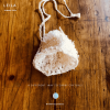 leila wish white chenille open bag