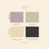 LEILA SS25 VEGAN WOO vegan spring summer 25 color card for leila