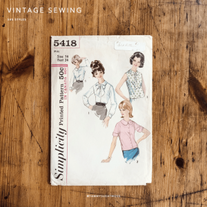 s5418 blouse pattern cover s5418 blouse pattern cover