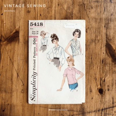 s5418 blouse pattern cover