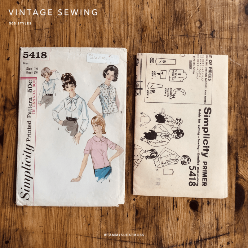 s5418 blouse pattern info