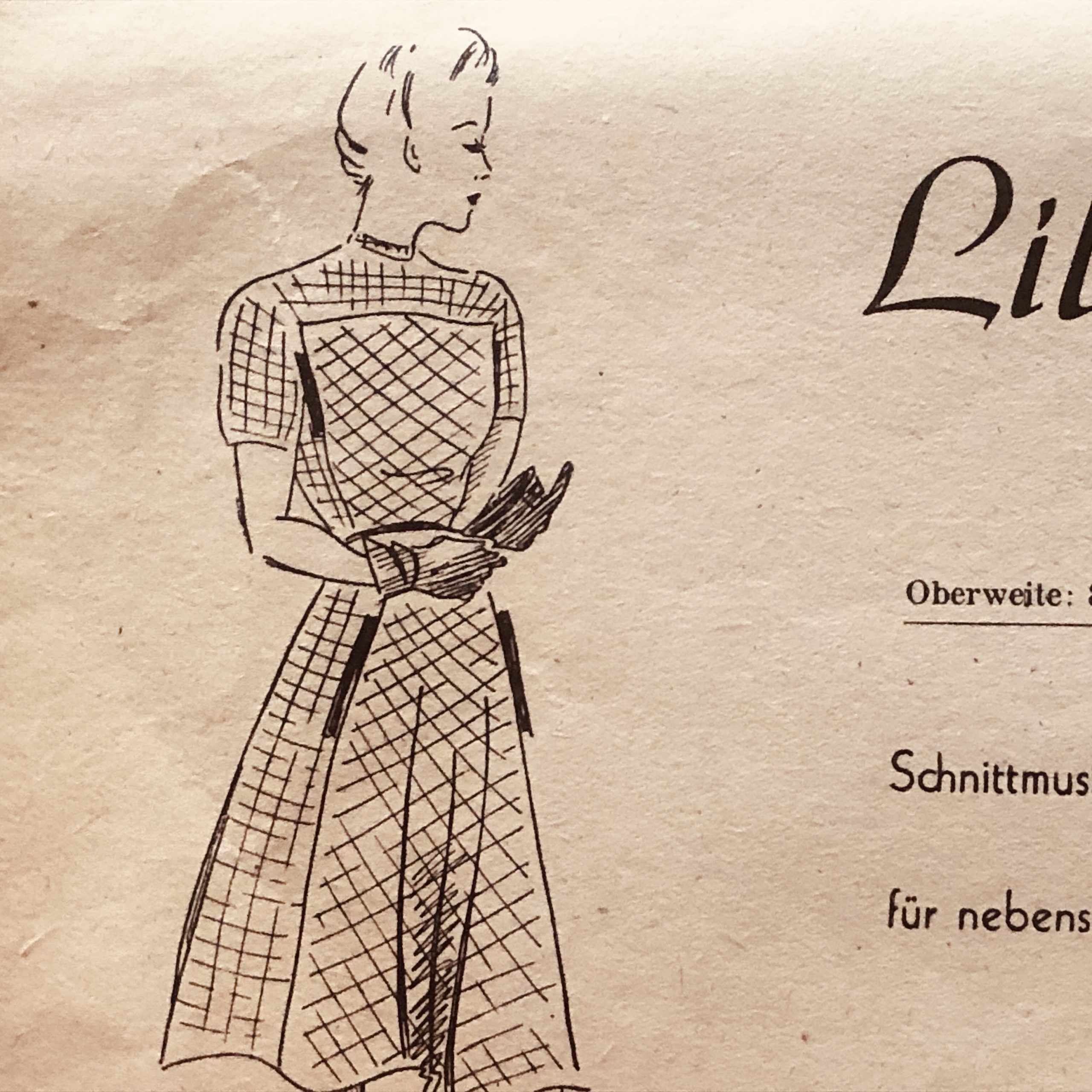 Lilienschnitt #1020 dress pattern detail
