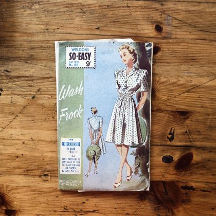 weldons 88 wash frock pattern folder