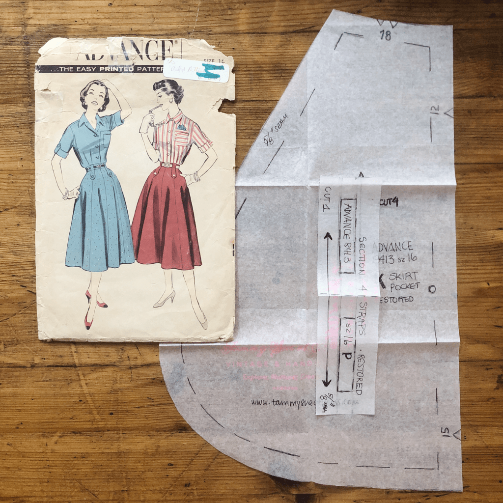 1957 Coordinates Pattern · Advance 8413 - Image 4