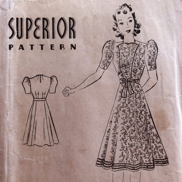 superior_pattern_9916_illustration superior 9916 30s tailored frock pattern illustration